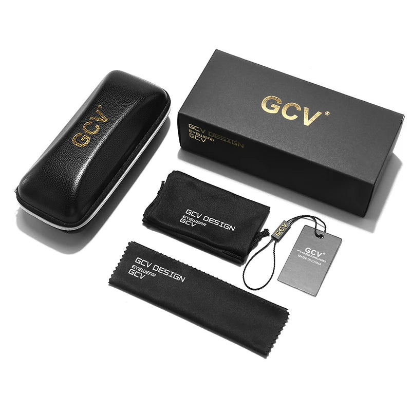 GCV Double couche lentille amovible lunettes de soleil les lunettes Blu-Ray acétate gothique rétro Steampunk polarisées hommes femmes lunettes de soleil