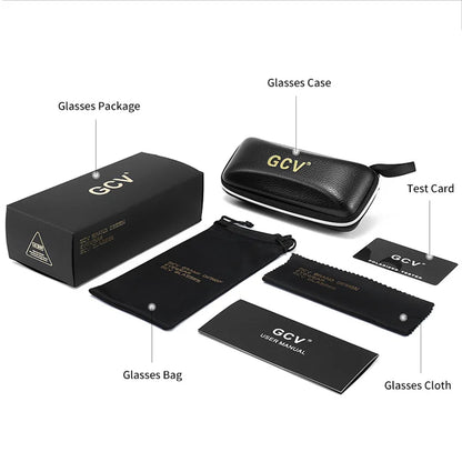 GCV 2025 marque classique pilote carré lunettes de soleil polarisées cadre en métal hommes conduite mâle lunettes de soleil lunettes UV blocage luxe