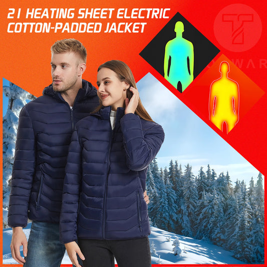 Veste chauffante TODWARM 21 zones hiver hommes femmes veste de Moto USB veste chauffante électrique gilet chauffant Moto thermique