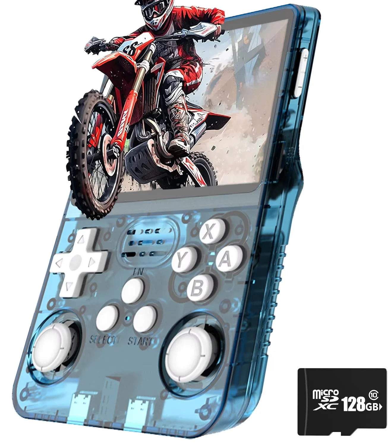 Console de jeu rétro R36S, système Arkos 2.0, carte unique 3.5 pouces, lecteur vidéo de poche portable, 64 Go, 128 Go, 20000 jeux