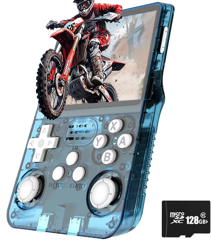 Console de jeu rétro R36S, système Arkos 2.0, carte unique 3.5 pouces, lecteur vidéo de poche portable, 64 Go, 128 Go, 20000 jeux