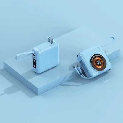 20000mAh Magsafe batterie externe avec câble amovible prise ca chargeur mural 22.5W charge rapide pour iPhone 16 Xiaomi Samsung Powerbank