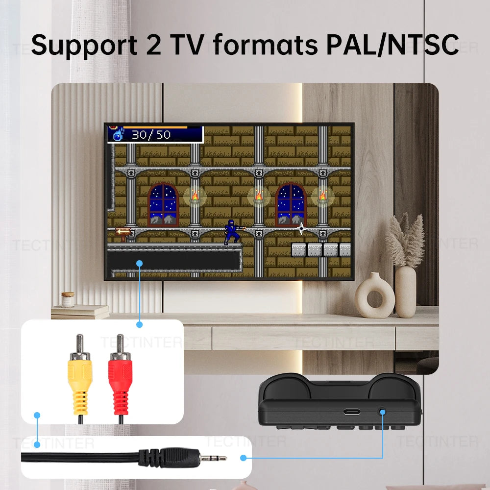 GB300 lecteur de jeu Portable 3.0 pouces écran TV Console de jeu vidéo sortie AV Console de jeu rétro intégré 8G 6000 + jeux