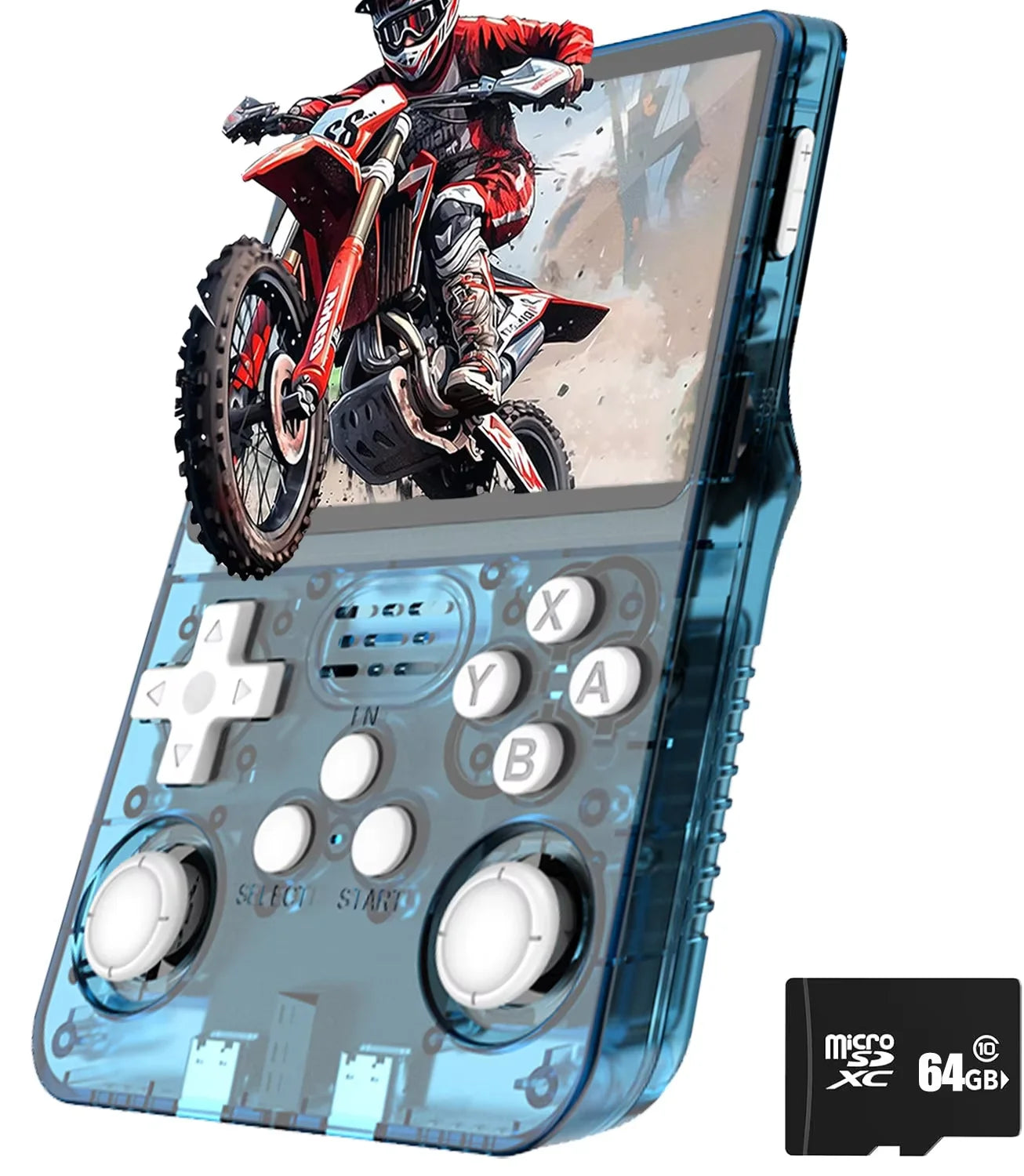 Console de jeu rétro R36S, système Arkos 2.0, carte unique 3.5 pouces, lecteur vidéo de poche portable, 64 Go, 128 Go, 20000 jeux