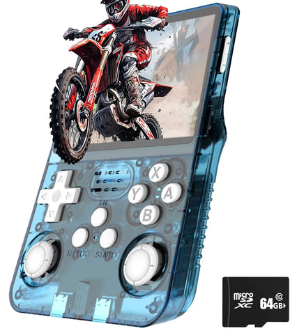 Console de jeu rétro R36S, système Arkos 2.0, carte unique 3.5 pouces, lecteur vidéo de poche portable, 64 Go, 128 Go, 20000 jeux