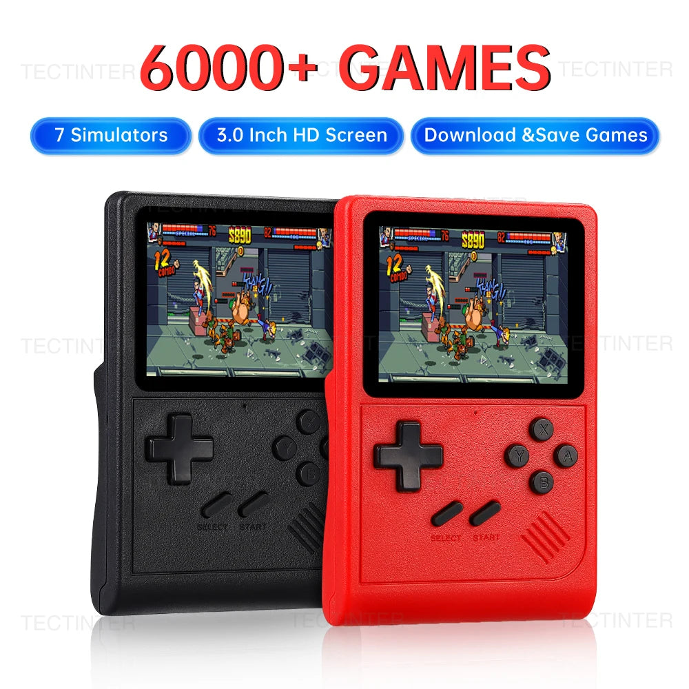 GB300 lecteur de jeu Portable 3.0 pouces écran TV Console de jeu vidéo sortie AV Console de jeu rétro intégré 8G 6000 + jeux