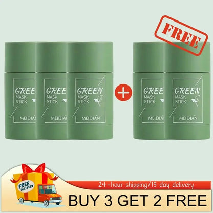 Masque Facial Original pour éliminer les points noirs, thé vert, solide, traitement des imperfections d'acné, points noirs, bâton propre, crème rétrécit les Pores, soins de la peau