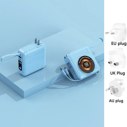 20000mAh Magsafe batterie externe avec câble amovible prise ca chargeur mural 22.5W charge rapide pour iPhone 16 Xiaomi Samsung Powerbank