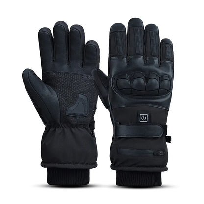 Gants chauffants électriques 5-7.4V hiver gants de moto imperméables chauds hommes femmes neige gants de cyclisme chauds temps froid conduite vélo